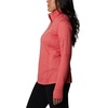 Columbia Women’s Park View Grid Fleece Half Zip(Red Hibiscus Heather)