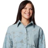 Columbia Women’s Pfg Uncharted Fleece Overshirt(Crushed Blue Uncharted Waters)