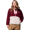 Columbia Women’s Sequoia Grove™ 1/2 Zip Fleece(Rich Wine/Dark Stone/Eraser Pink)
