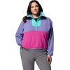 Columbia Women’s Sequoia Grove™ 1/2 Zip Fleece(Stormwatch/Fuchsia/Dolphin)