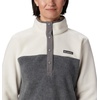 Columbia womens Benton Springs 1/2 Snap Pull Over Ii(City Grey Heather/Chalk)