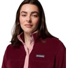 Columbia womens Benton Springs 1/2 Snap Pull Over Ii(Rich Wine/Eraser Pink)