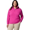 Columbia womens Glacial IV 1/2 Zip(Fuchsia)