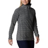 Columbia womens Glacial Iv Print Half Zip(Black Herringbone Print)