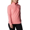 Columbia womens Glacial Iv Print Half Zip(Blush Pink Herringbone Print)