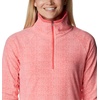 Columbia womens Glacial Iv Print Half Zip(Blush Pink Herringbone Print)