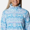 Columbia womens Glacial Iv Print Half Zip(Blush Pink Quilt Pattern)