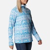 Columbia womens Glacial Iv Print Half Zip(Blush Pink Quilt Pattern)