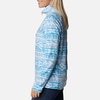 Columbia womens Glacial Iv Print Half Zip(Blush Pink Quilt Pattern)