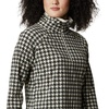 Columbia womens Glacial Iv Print Half Zip(Chalk Houndstooth)