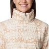 Columbia womens Glacial Iv Print Half Zip(Chalk Stippled Stripe)