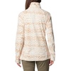 Columbia womens Glacial Iv Print Half Zip(Chalk Stippled Stripe)