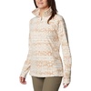 Columbia womens Glacial Iv Print Half Zip(Chalk Stippled Stripe)
