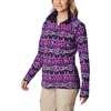 Columbia womens Glacial Iv Print Half Zip(Dark Sapphire 80s Stripe Print)