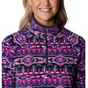 Columbia womens Glacial Iv Print Half Zip(Dark Sapphire 80s Stripe Print)