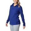 Columbia womens Glacial Iv Print Half Zip(Dark Sapphire Quilt Pattern)