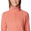 Columbia womens Glacial Iv Print Half Zip(Faded Peach Quilt Pattern)