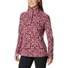Columbia womens Glacial Iv Print Half Zip(Marionberry Polarize)