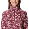 Columbia womens Glacial Iv Print Half Zip(Marionberry Polarize)