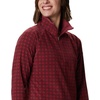 Columbia womens Glacial Iv Print Half Zip(Marsala Red Houndstooth)