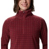 Columbia womens Glacial Iv Print Half Zip(Marsala Red Houndstooth)