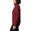Columbia womens Glacial Iv Print Half Zip(Marsala Red Houndstooth)