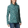 Columbia womens Glacial Iv Print Half Zip(Night Wave Polarize)