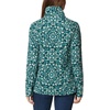 Columbia womens Glacial Iv Print Half Zip(Night Wave Polarize)