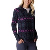 Columbia womens Glacial Iv Print Half Zip(Plum Blanket)