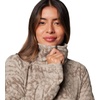 Columbia womens Glacial Iv Print Half Zip(Safari Stippled Stripe)