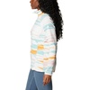 Columbia womens Glacial Iv Print Half Zip(Sea Salt Skyscape)
