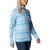 Columbia womens Glacial Iv Print Half Zip(Serenity 80s Stripe Print)