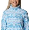 Columbia womens Glacial Iv Print Half Zip(Serenity 80s Stripe Print)