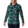 Columbia womens Glacial Iv Print Half Zip(Spruce Solarized Print)