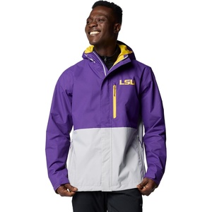 Columbia Men’s Collegiate Field Bound Jacket(Lsu – Vivid Purple/Columbia Grey)