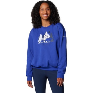 Columbia Women’s Hart Mountain Crew III(Clematis Blue/Treehome)