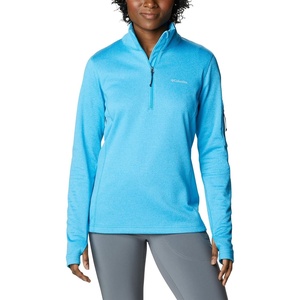 Columbia Women’s Park View Grid Fleece Half Zip(Blue Chill Heather)