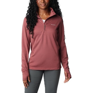 Columbia Women’s Park View Grid Fleece Half Zip(Red)