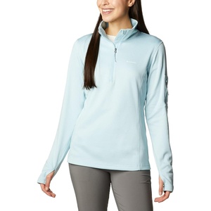 Columbia Women’s Park View Grid Fleece Half Zip(Spring Blue Heather)