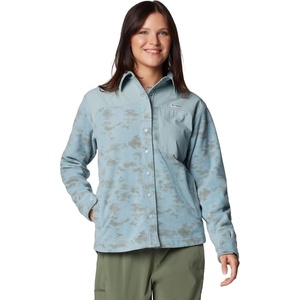 Columbia Women’s Pfg Uncharted Fleece Overshirt(Crushed Blue Uncharted Waters)