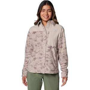 Columbia Women’s Pfg Uncharted Fleece Overshirt(Crushed Clay Uncharted Waters)