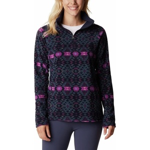 Columbia womens Glacial Iv Print Half Zip(Plum Blanket)