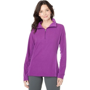Columbia womens Glacial Iv Print Half Zip(Plum Quilt Pattern)