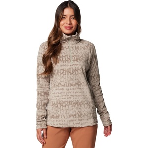 Columbia womens Glacial Iv Print Half Zip(Safari Stippled Stripe)