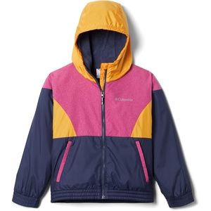 Columbia Girls Side Hill™ Lined Windbreaker(Nocturnal/Wild Fuchsia/Mango)