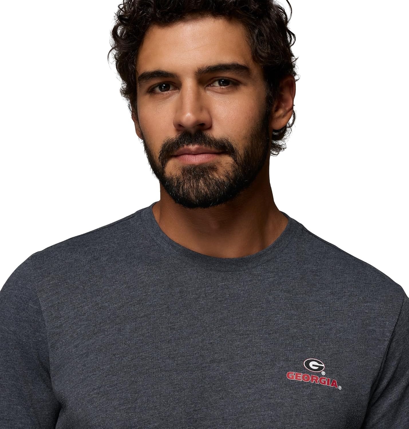 image:imageColumbia Mens Collegiate PFG Tee Short SleeveUga Black Heather