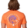 Columbia Mens Collegiate PFG Tee Short Sleeve(Cle – Spark Orange Heather)