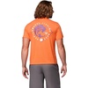 Columbia Mens Collegiate PFG Tee Short Sleeve(Cle – Spark Orange Heather)