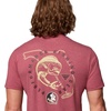 Columbia Mens Collegiate PFG Tee Short Sleeve(Fsu – Cabernet Heather)