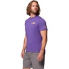 Columbia Mens Collegiate PFG Tee Short Sleeve(Lsu – Vivid Purple Heather)